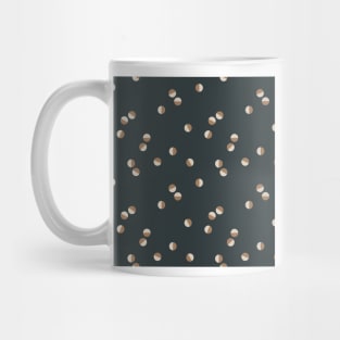 Scattered Dots Minimalist Geometric Pattern - Ocean and Sand Mug